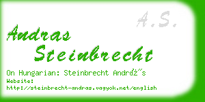 andras steinbrecht business card